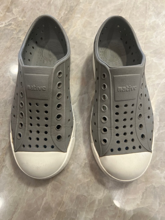 Native Other - Native Gray Slip-On Sneakers with White Soles - Sz 12